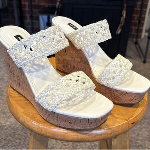 Nine West Woven Wedge Sandals